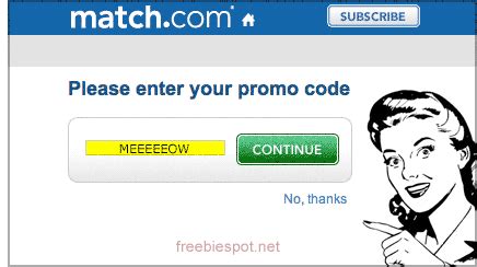 match.com free trial promo code